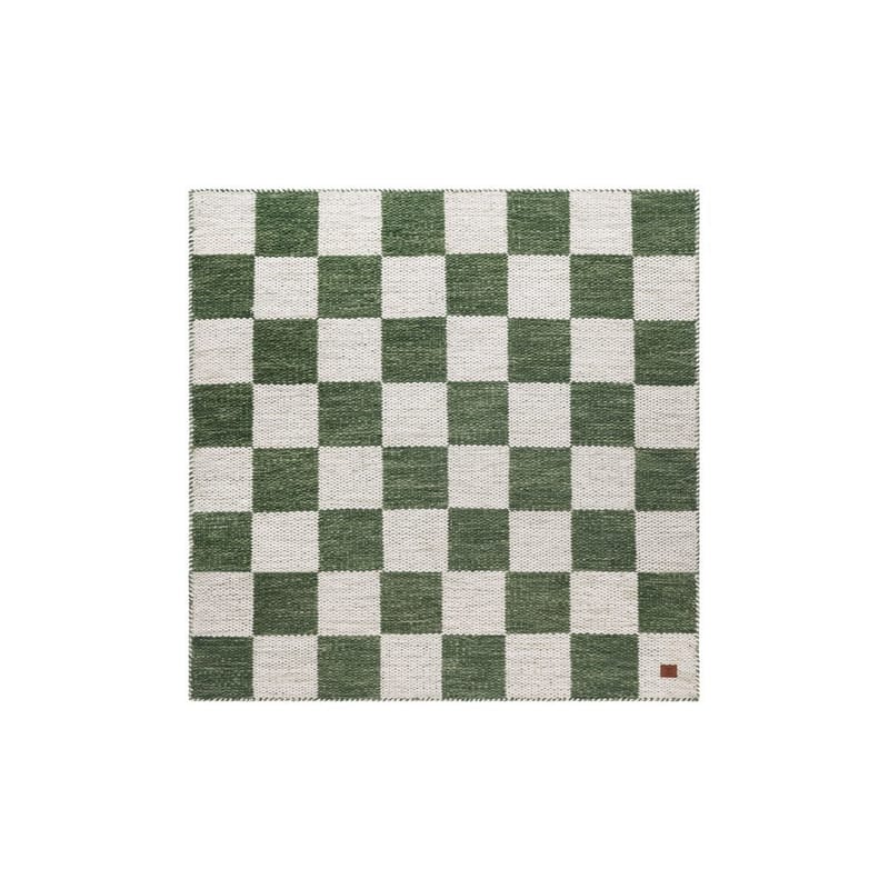 Ullmatta Chessie Kvadrat, 250x250 cm, Smaragdgrön