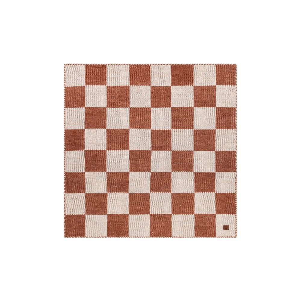 Ullmatta Chessie Kvadrat - 250x250 cm, Terracotta