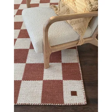 Ullmatta Chessie Kvadrat - 250x250 cm, Terracotta - Textil & mattor - Matta - Modern matta - Ullmatta