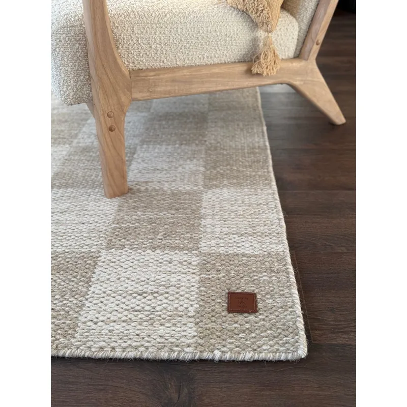 Ullmatta Chessie Kvadrat - 300x300 cm, Linne - Textil & mattor - Matta - Modern matta - Ullmatta