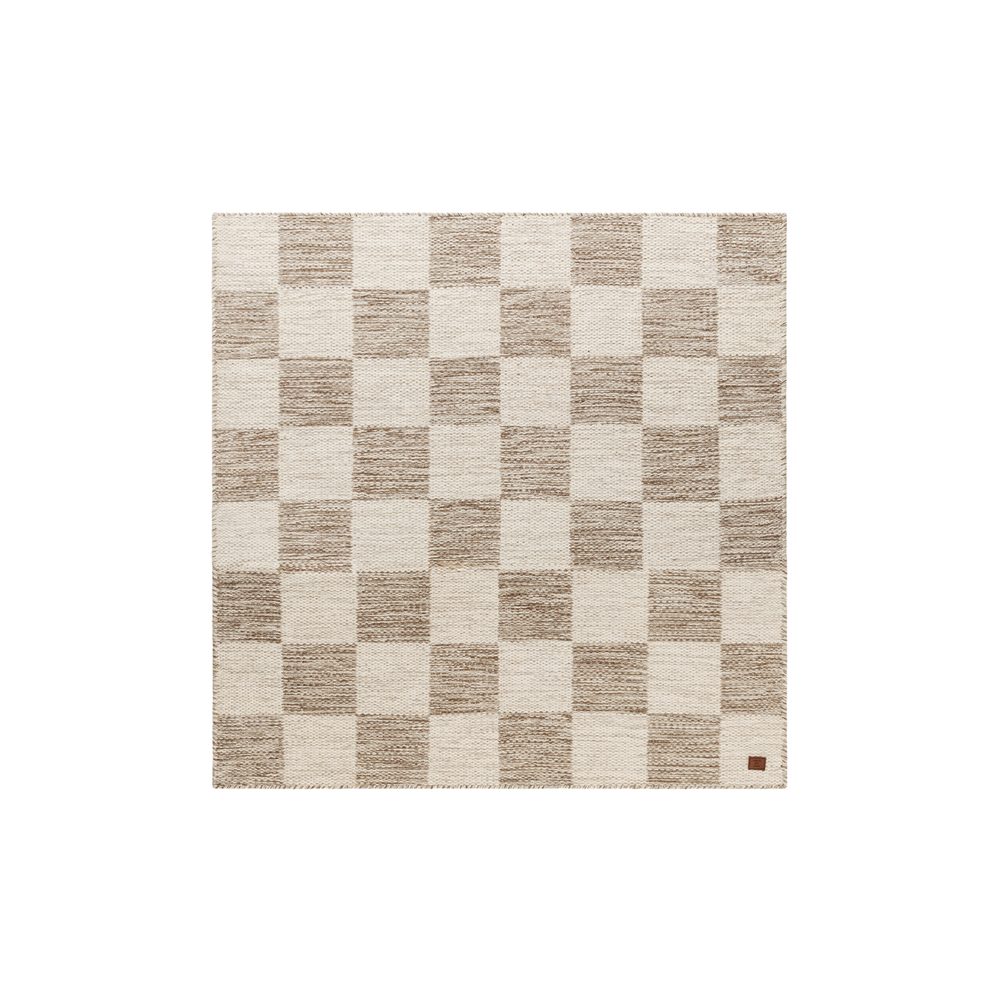 ullmatta chessie kvadrat - 300x300 cm, mörklinne