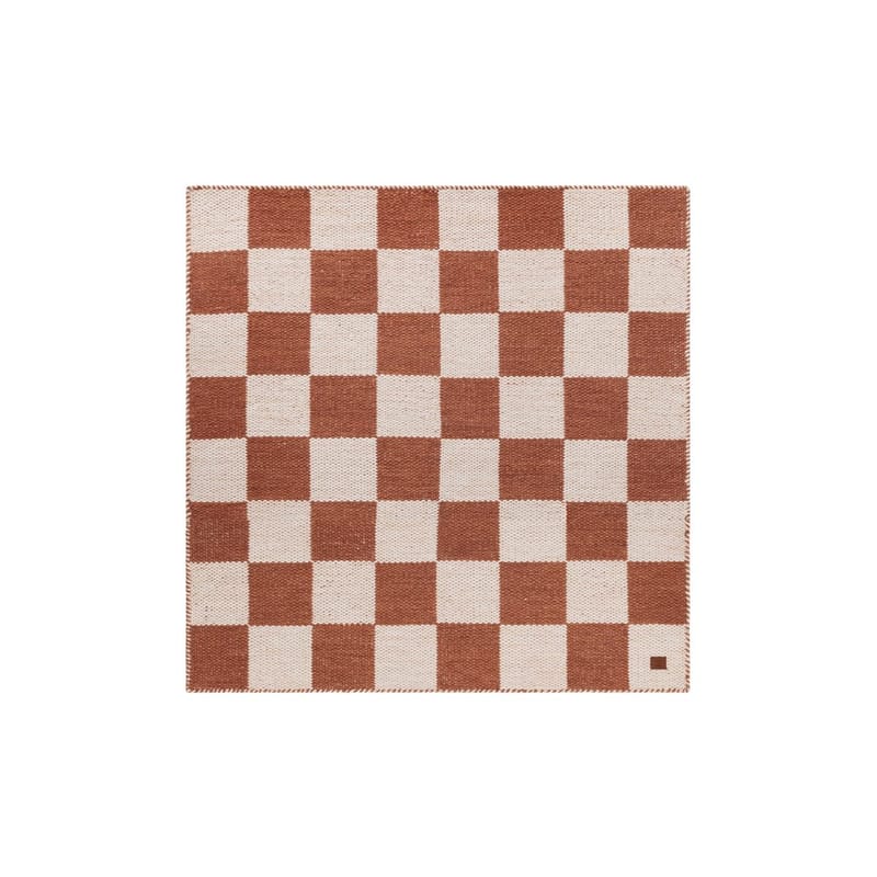 Ullmatta Chessie Kvadrat - 300x300 cm, Terracotta - Textil & mattor - Matta - Modern matta - Ullmatta