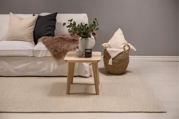 Dalarö Ullmatta 140x200 cm - Vit - Textil & mattor - Matta - Modern matta - Ullmatta