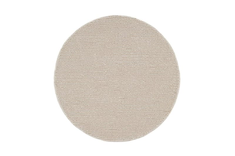 Dalarö Ullmatta 160 cm Rund - Vit - Textil & mattor - Matta - Modern matta - Ullmatta