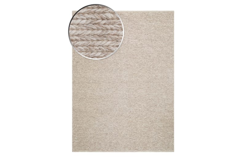 Dalarö Ullmatta 160x230 cm Rektangulär - Beige - Textil & mattor - Matta - Modern matta - Ullmatta