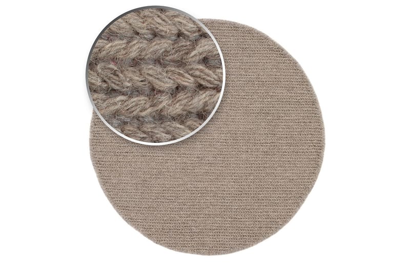 Dalarö Ullmatta 200 cm Rund - Linne - Textil & mattor - Matta - Modern matta - Ullmatta