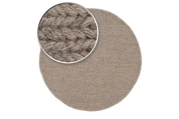 Dalarö Ullmatta 200 cm Rund - Linne - Textil & mattor - Matta - Modern matta - Ullmatta