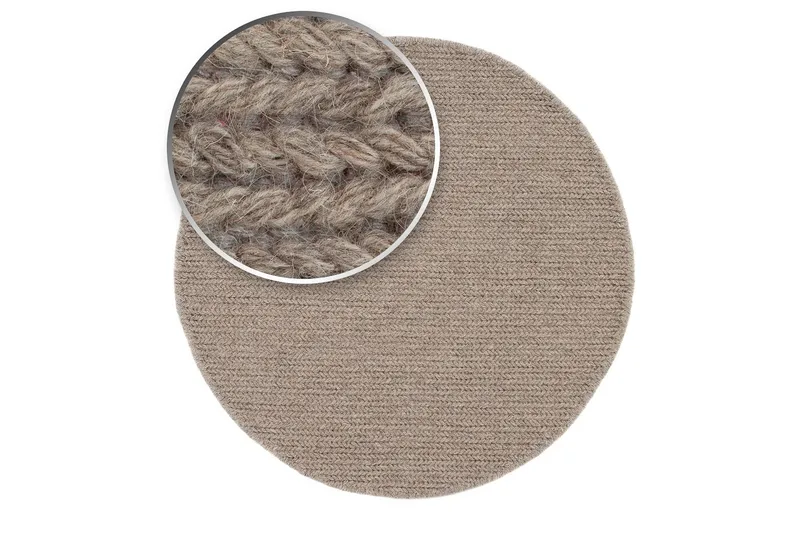 Dalarö Ullmatta 200 cm Rund - Linne - Textil & mattor - Matta - Modern matta - Ullmatta