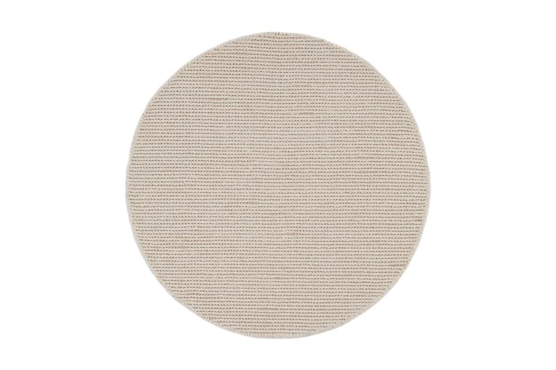 Dalarö Ullmatta 240 cm Rund - Vit - Textil & mattor - Matta - Modern matta - Ullmatta