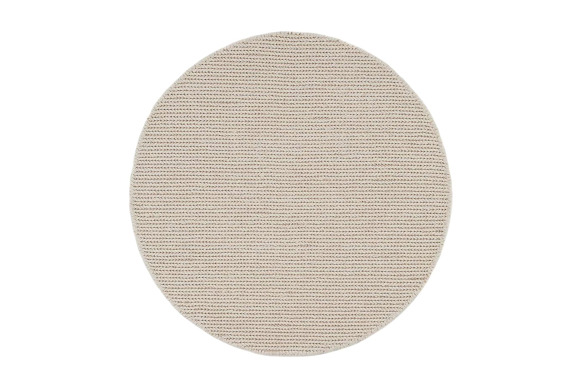 dalarö ullmatta 200 cm rund - vit