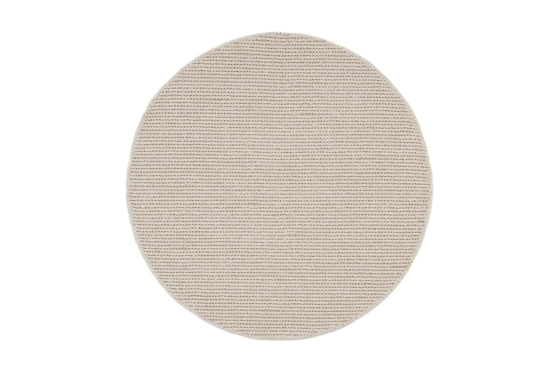 dalarö ullmatta 240 cm rund - vit