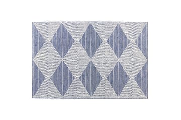 Ullmatta Datca 160x230 cm - Blå - Textil & mattor - Matta - Modern matta - Ullmatta