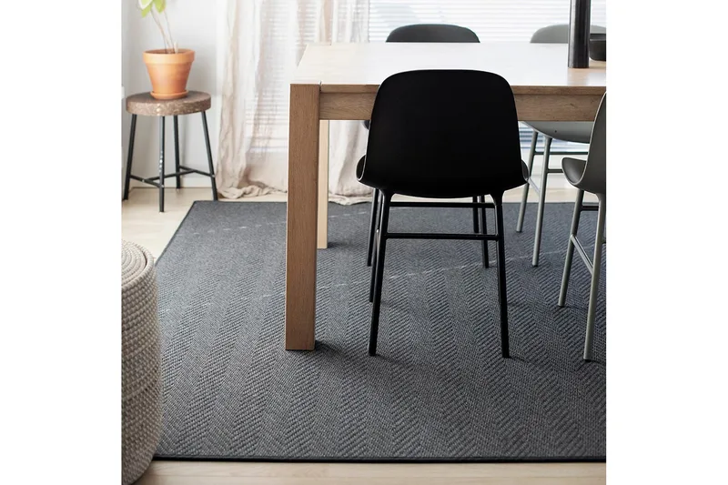 Elsa Matta Rund 133 cm Svart - Vm Carpet - Textil & mattor - Matta - Modern matta - Ullmatta