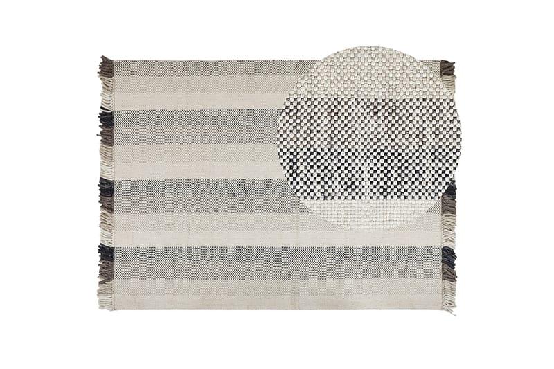 Ullmatta Emirler 160x230 cm - Svart/Vit - Textil & mattor - Matta - Modern matta - Ullmatta