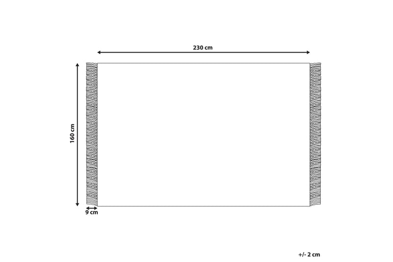 Ullmatta Emirler 160x230 cm - Svart/Vit - Textil & mattor - Matta - Modern matta - Ullmatta