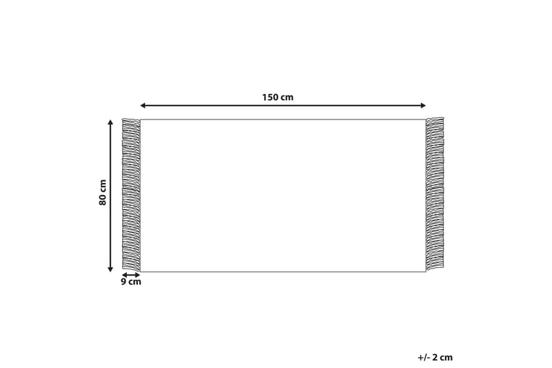 Ullmatta Emirler 80x150 cm - Svart/Vit - Textil & mattor - Matta - Modern matta - Ullmatta