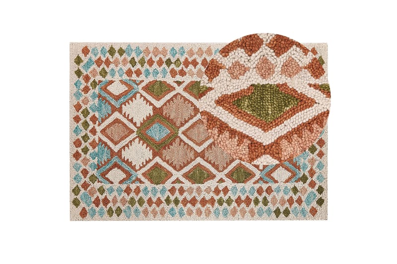 Ullmatta Ermenek 160x230 cm - Beige - Textil & mattor - Matta - Modern matta - Ullmatta