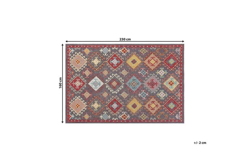 Ullmatta Finike 160x230 cm - Blå - Textil & mattor - Matta - Modern matta - Ullmatta