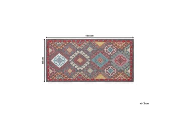 Ullmatta Finike 80x150 cm - Röd - Textil & mattor - Matta - Modern matta - Ullmatta