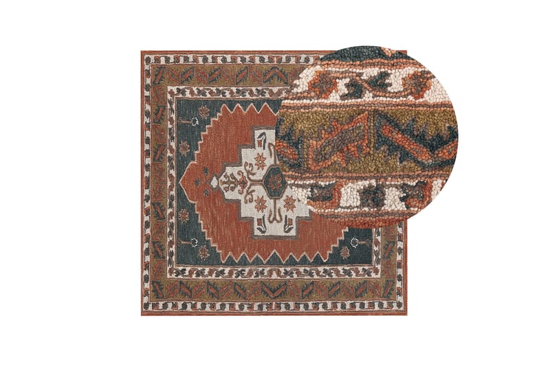 Ullmatta Gelinkaya 200x200 cm Kvadratisk - Brons - Textil & mattor - Matta - Modern matta - Ullmatta