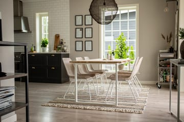 Gudha Ullmatta 170x240 cm - Beige/Blå - Textil & mattor - Matta - Modern matta - Ullmatta