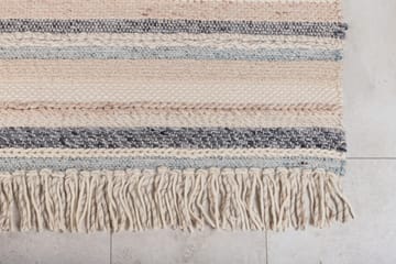 Gudha Ullmatta 200x300 cm - Beige/Blå - Textil & mattor - Matta - Modern matta - Ullmatta