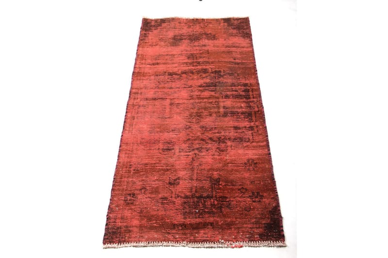 Handknuten Vintage Matta Ull Röd 65x157cm - Röd - Ullmatta