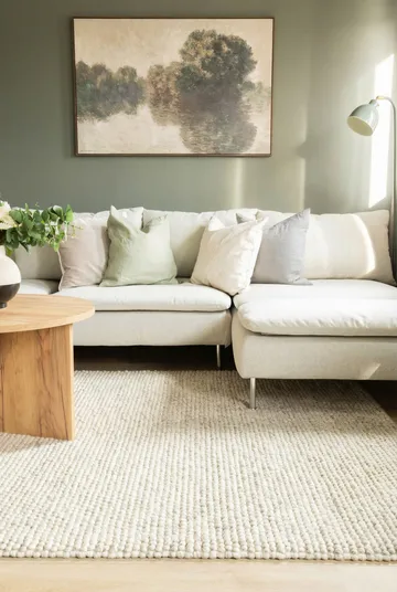 Handvävd Matta Bubble 140x200 cm - ivory melange - Textil & mattor - Matta - Modern matta - Ullmatta