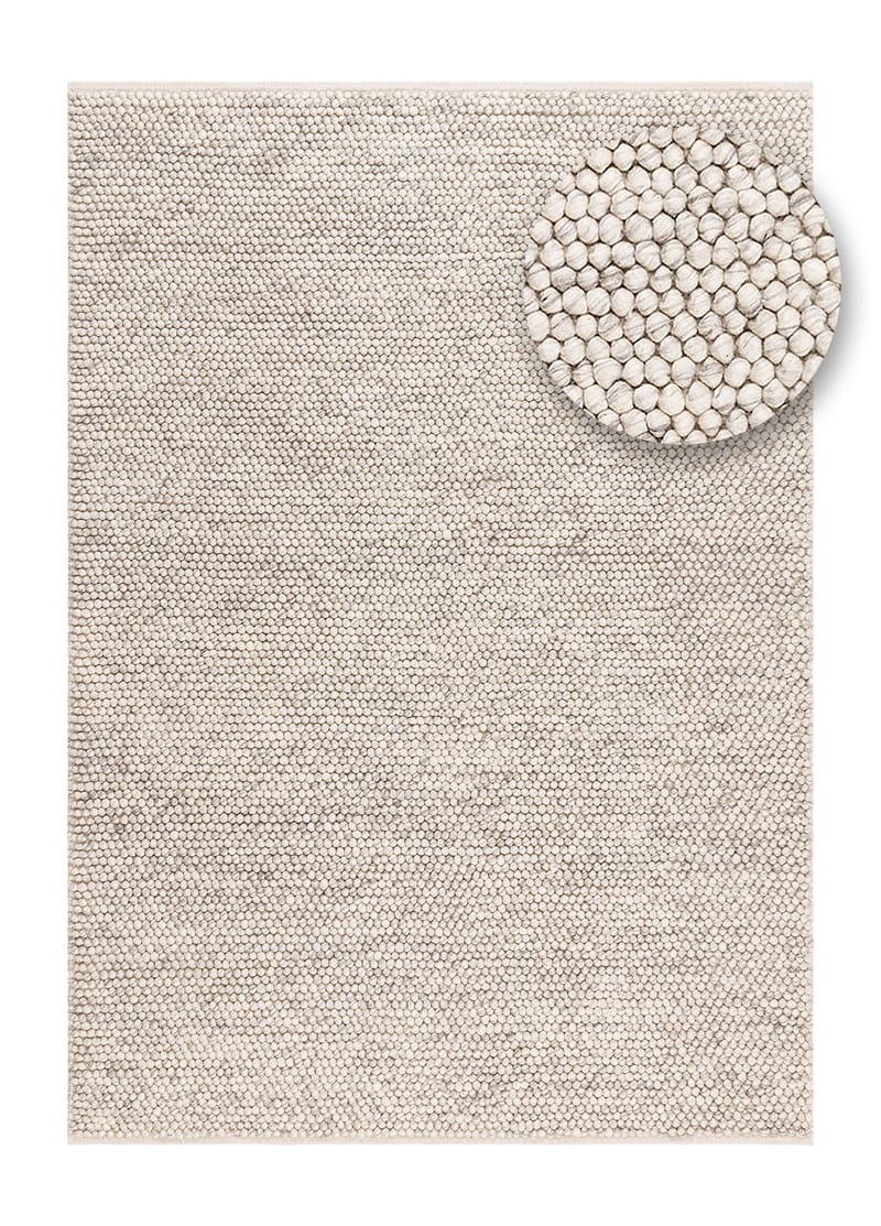 Handvävd Matta Bubble 140x200 cm - ivory melange - Textil & mattor - Matta - Modern matta - Ullmatta