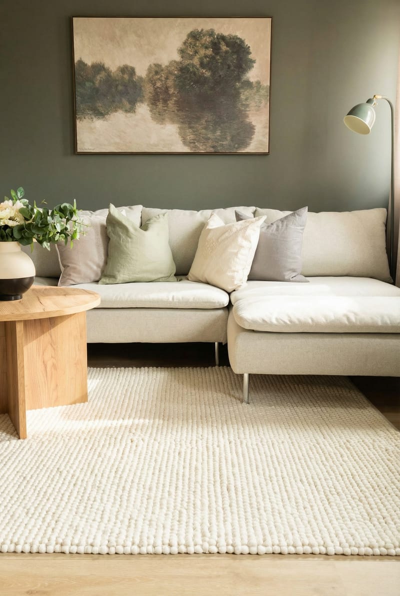 Handvävd Matta Bubble 300x400 cm - Creme - Textil & mattor - Matta - Modern matta - Ullmatta