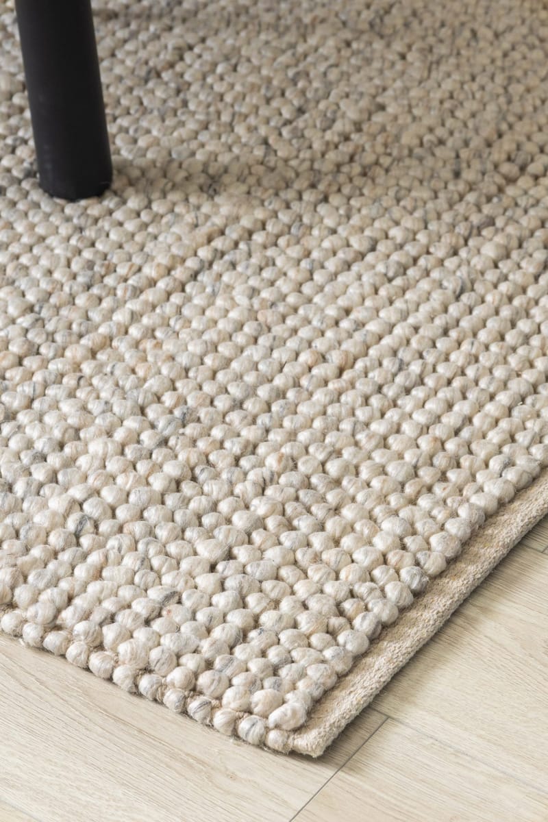 Handvävd Matta Bubble 75x150 cm - Sand - Textil & mattor - Matta - Modern matta - Ullmatta