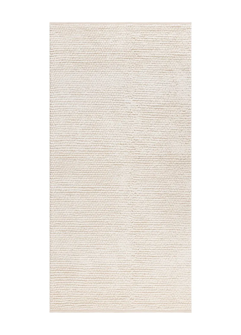 Handvävd Matta Bubble 75x230 cm, Creme