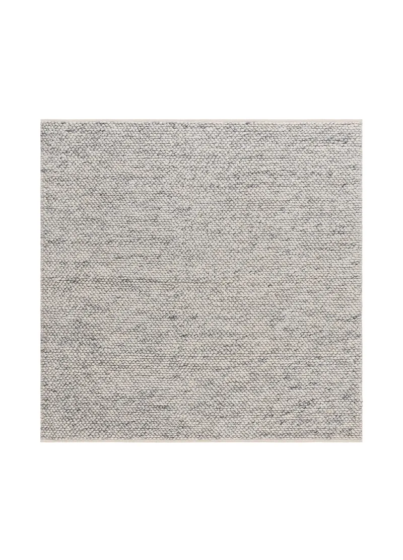 Handvävd Matta Bubble Kvadratisk 240x240 cm, Grå melange