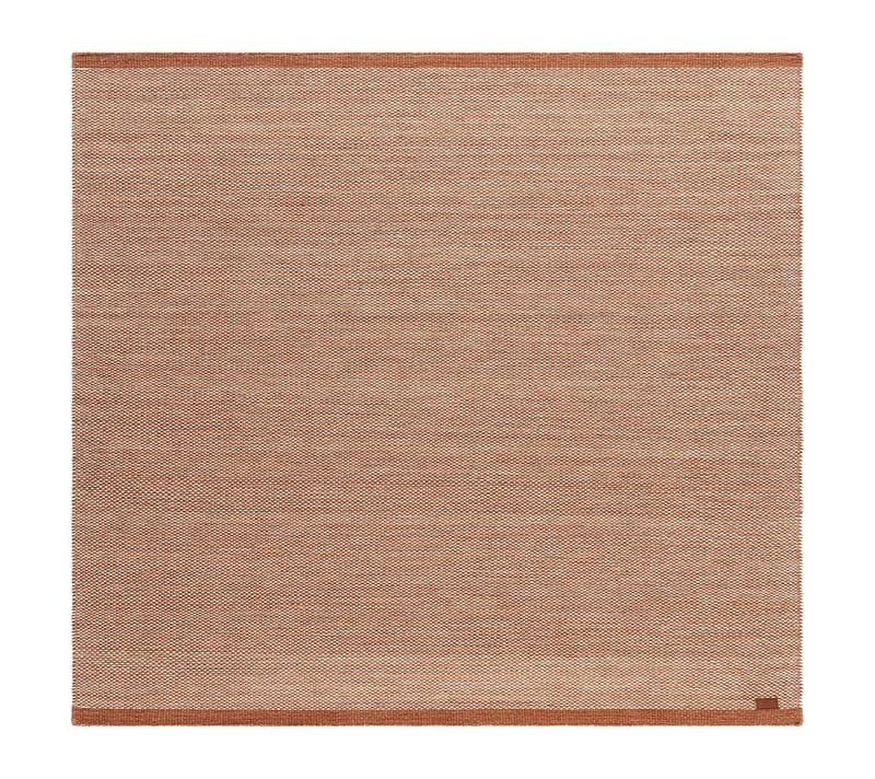 Handvävd Matta Sandhamn Kvadratisk 200x200 cm, terrakotta