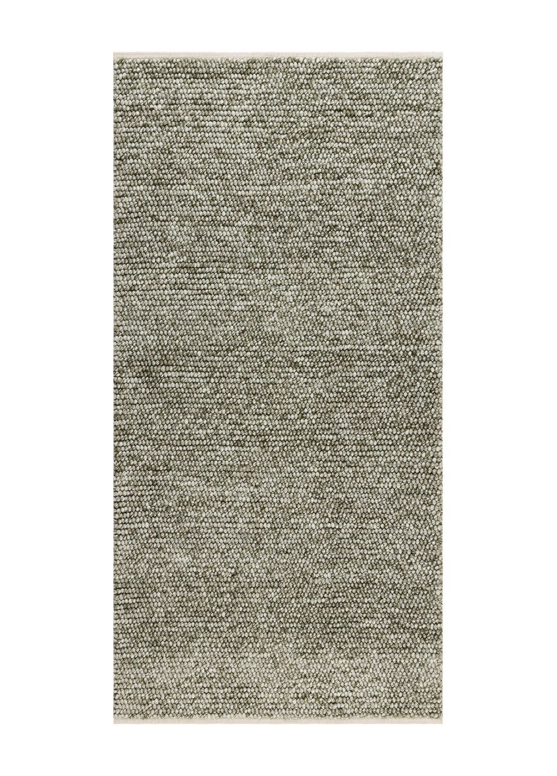 Handvävd Matta Bubble 75x150 cm - Olivgrön