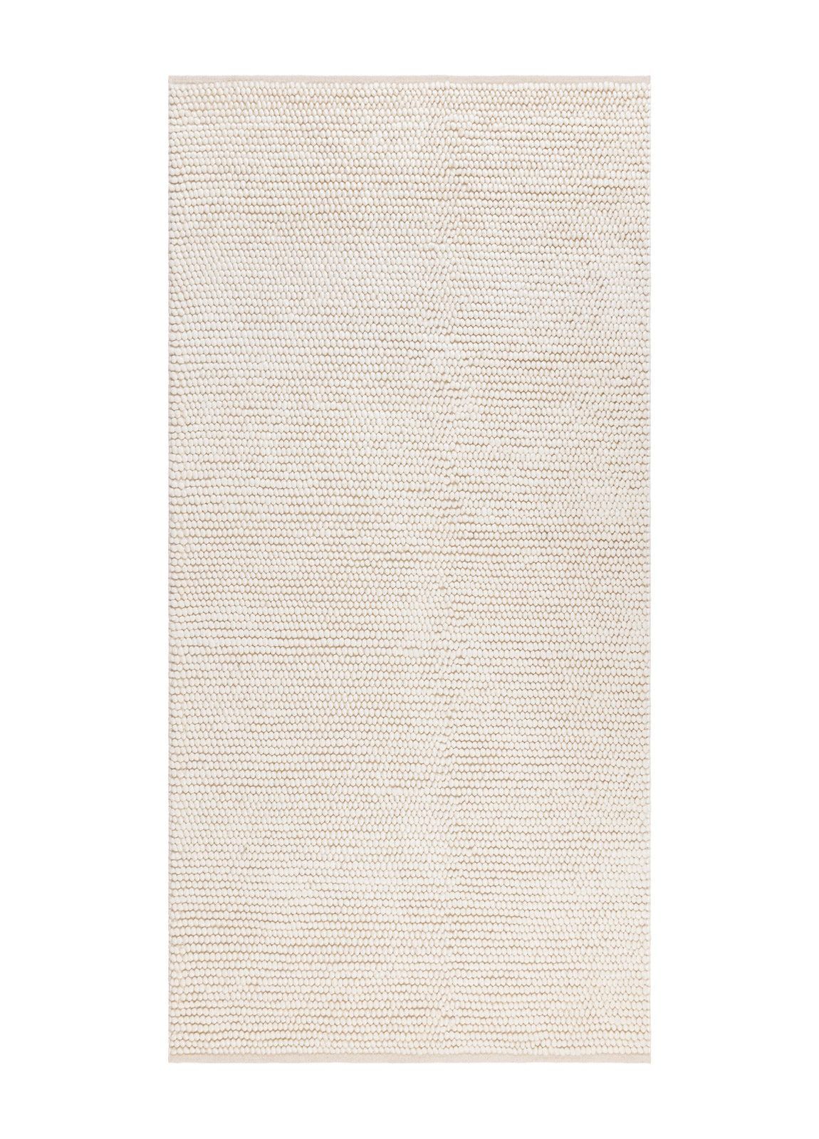 Handvävd Matta Bubble 75x230 cm - Creme