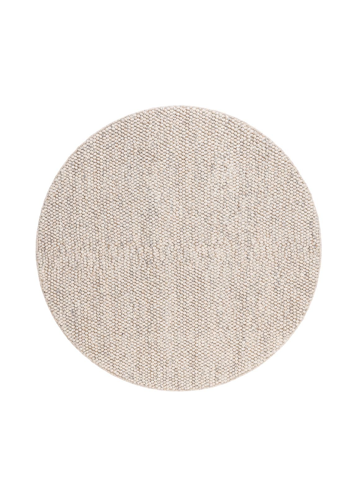 Handvävd Matta Bubble Rund 240 cm - Sand