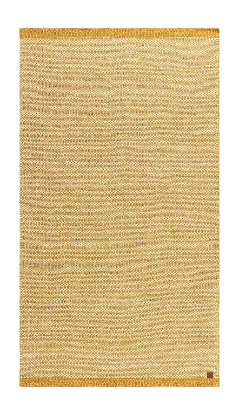 Handvävd Matta Sandhamn 75x230 cm - Ockragul
