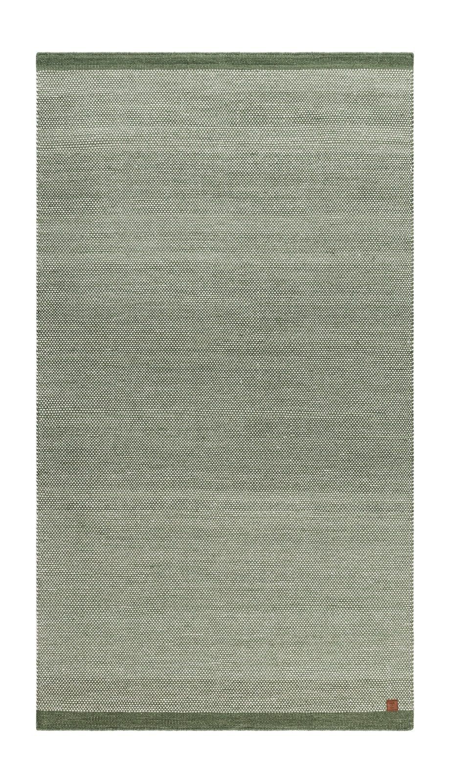 Handvävd Matta Sandhamn 75x230 cm - Smaragdgrön
