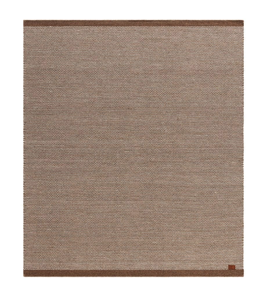 Handvävd Matta Sandhamn Kvadratisk 200x200 cm - Mörklinne