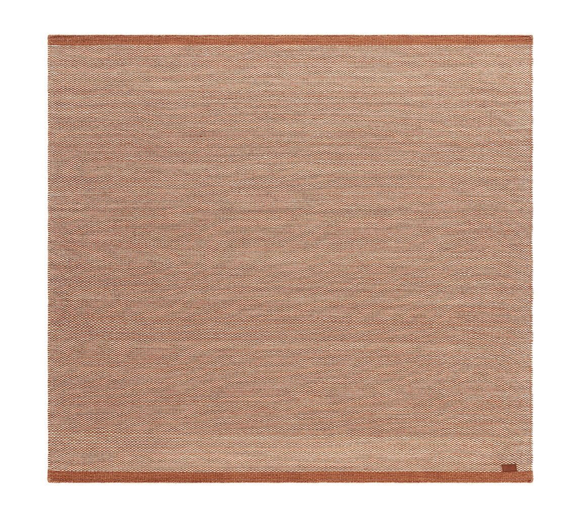 Handvävd Matta Sandhamn Kvadratisk 200x200 cm - terrakotta