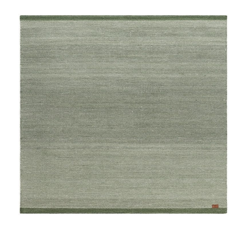 Handvävd Matta Sandhamn Kvadratisk 250x250 cm - Smaragdgrön