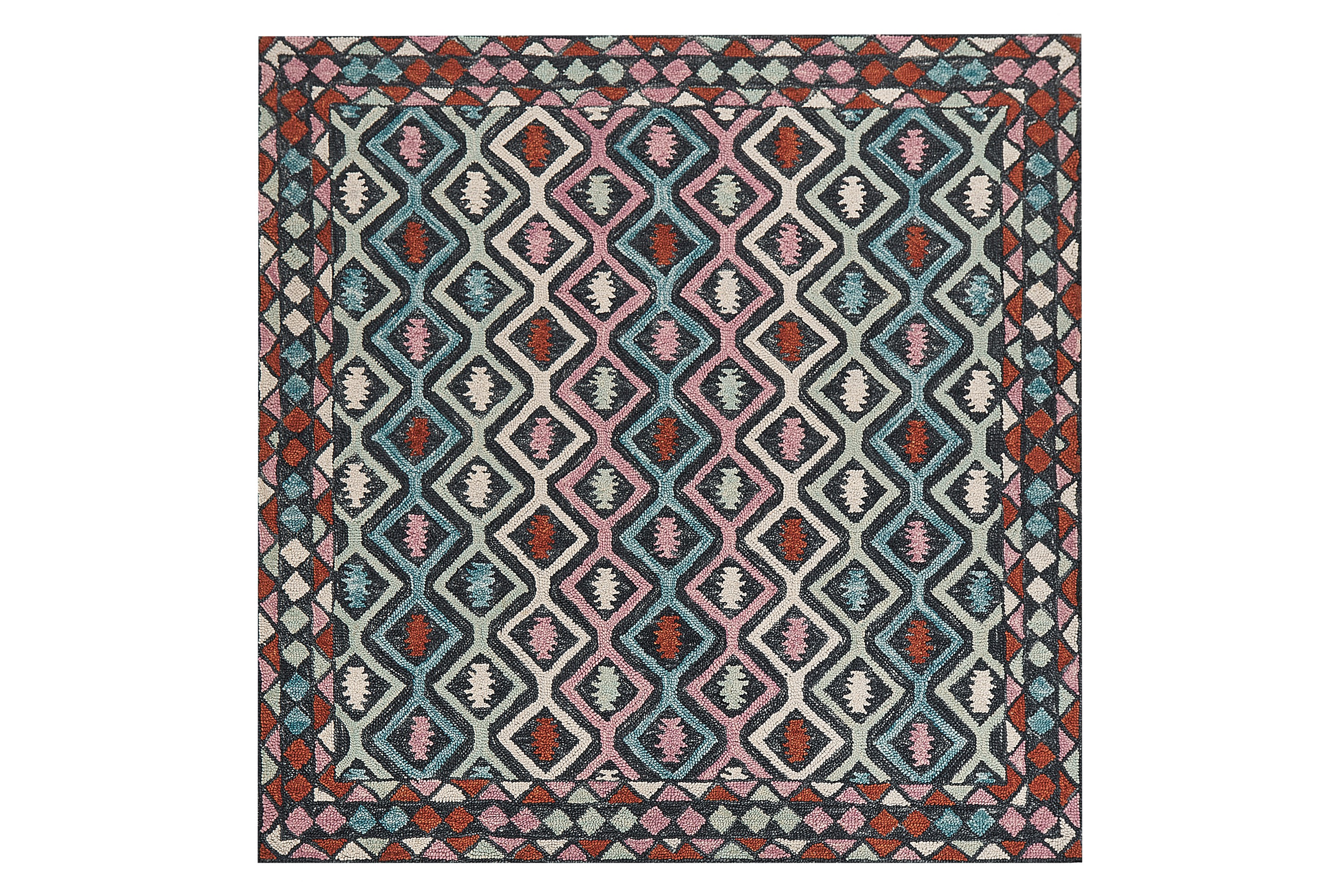 Ullmatta Haymana 200x200 cm Kvadratisk Blå