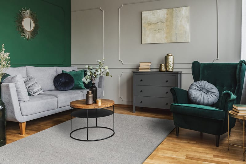 Skagen Ullmatta 240x340 cm - Silver - Textil & mattor - Matta - Modern matta - Ullmatta