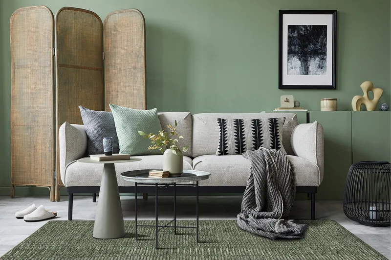 Torekov Ullmatta 240x340 cm - Grön - Textil & mattor - Matta - Modern matta - Ullmatta