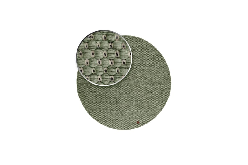 Torekov Ullmatta Rund 200 cm - Grön - Textil & mattor - Matta - Modern matta - Ullmatta