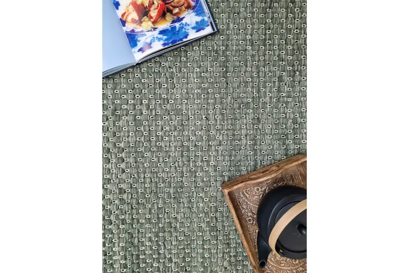 Torekov Ullmatta Rund 240 cm - Grön - Textil & mattor - Matta - Modern matta - Ullmatta