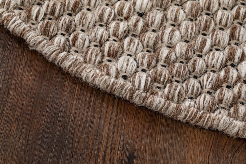 Torekov Ullmatta Rund 240 cm - Nougat - Textil & mattor - Matta - Modern matta - Ullmatta