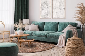 Torekov Ullmatta Rund 300 cm - Flerfärgad - Textil & mattor - Matta - Modern matta - Ullmatta