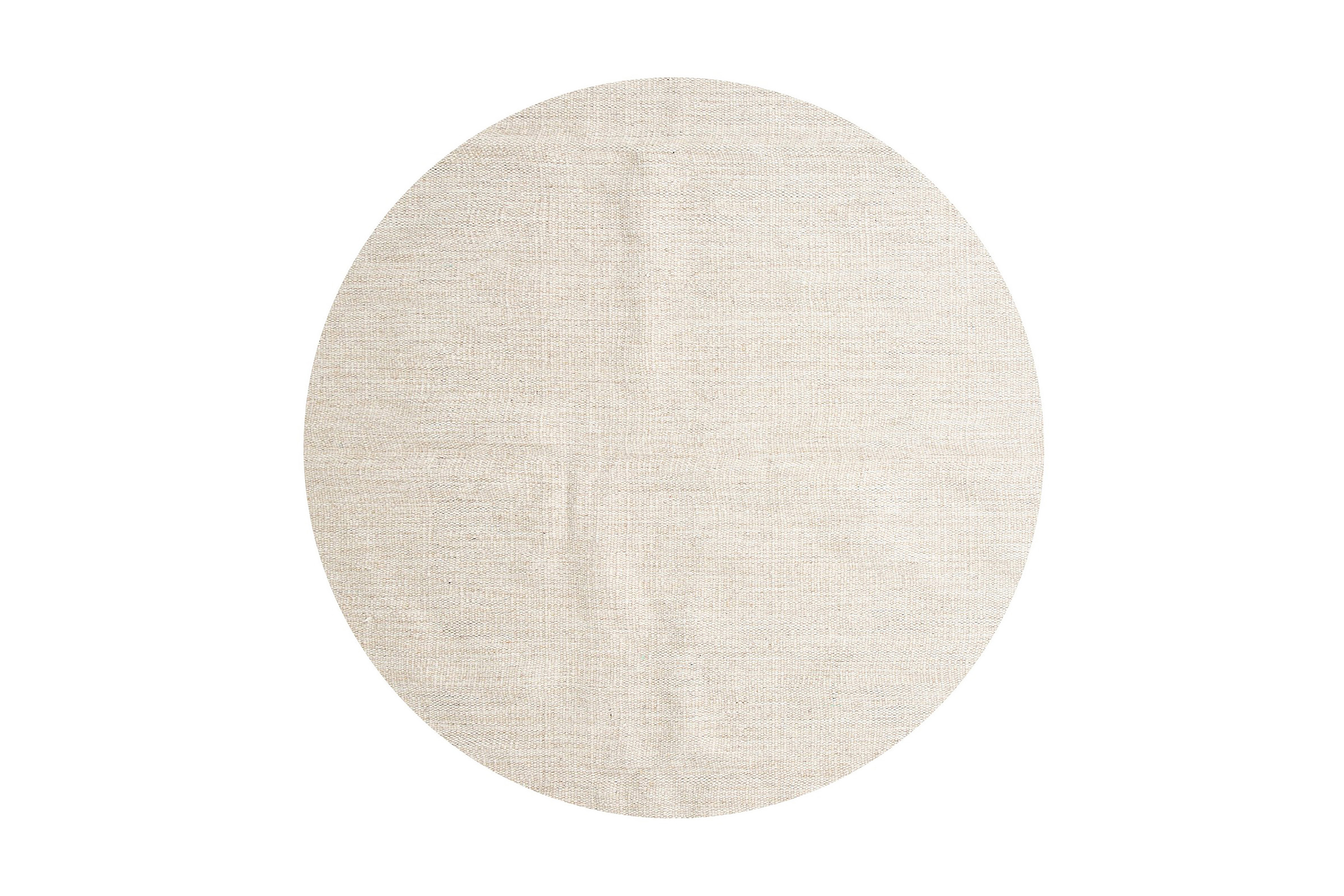 Jaipur Ullmatta Rund 200 cm Beige